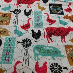 Adorable Farm Fabric